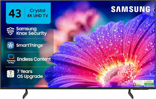 Samsung 108 cm (43 inches) Crystal 4K Vista Ultra HD Smart LED TV UA43UE81AFULXL