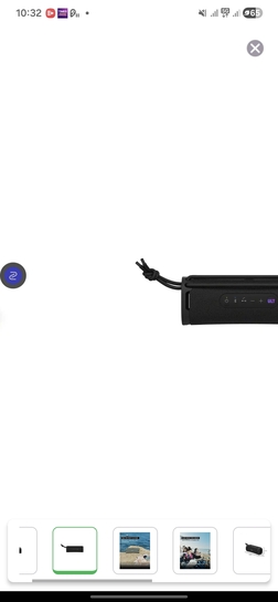 Sony ULT Field 1 Wireless Portable Bluetooth Speaker and ULT Button for Massive Bass - Black