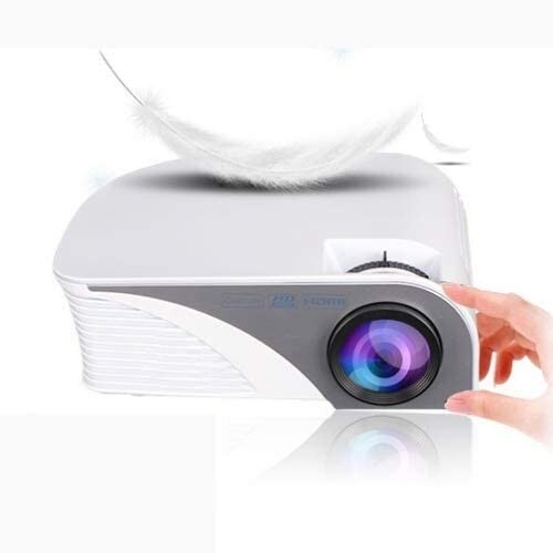 Miracle Digital 1200 Lumens Portable Mini LED Projector with US Plug and Remote Controller (White)