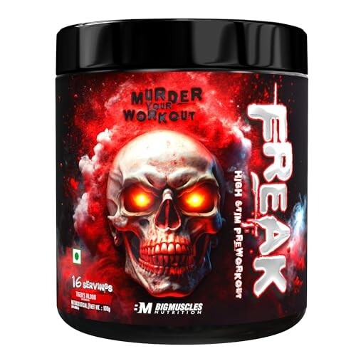 Bigmuscles Nutrition Freak Pre-Workout (16 Servings, Tiger's Blood) | 100g
