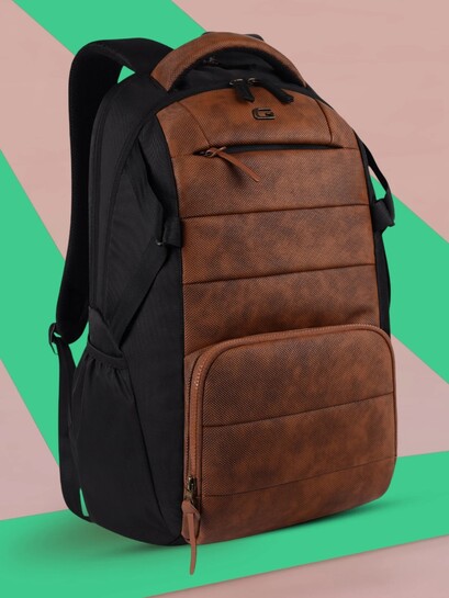 Gear Large 32 L Laptop Backpack Aspire (Brown, Black)