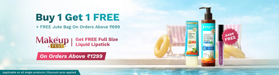 Pilgrim - Buy 1 Get 1 Free + Free Jute Bag + Free full size Liquid Lipstick orders above Rs. 1299