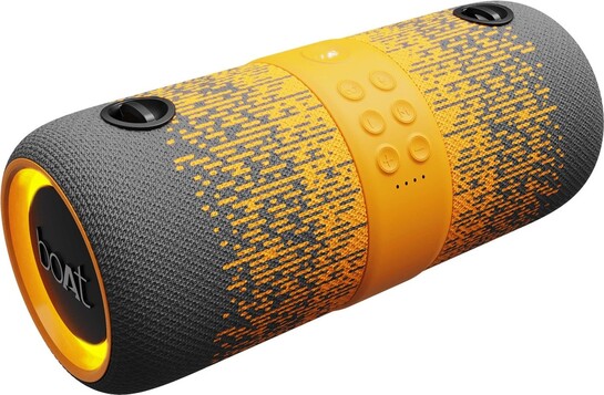 boAt Stone with upto 9 Hours Battery, IPX7 and RGB LEDs 14 W Bluetooth Speaker (Grey Hound, Mono Channel)