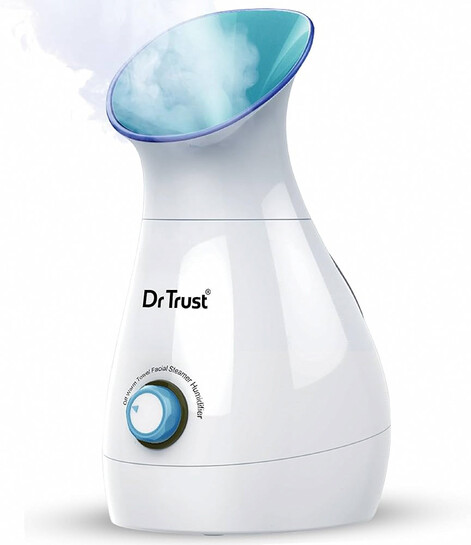 Dr Trust USA 3-in-1 Nano Ionic Facial Steamer Vaporizer Room Humidifier and Towel Warmer (White) 