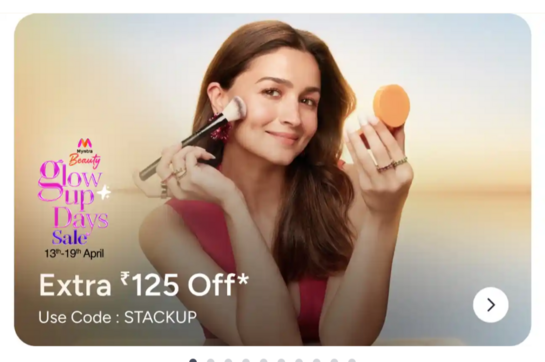 Myntra Beauty Glow Up Days (13th -19th April)