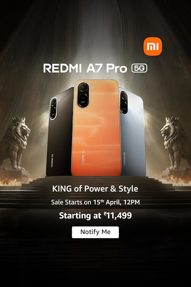 Sale on 15th April, 12pm | Redmi A7 Pro 5G Mobile (4GB + 64GB)