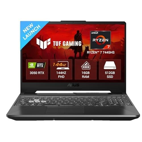 ASUS TUF A15 (2025) Ryzen 7 7445HS (16GB DDR5, 512GB SSD) Gaming Laptop