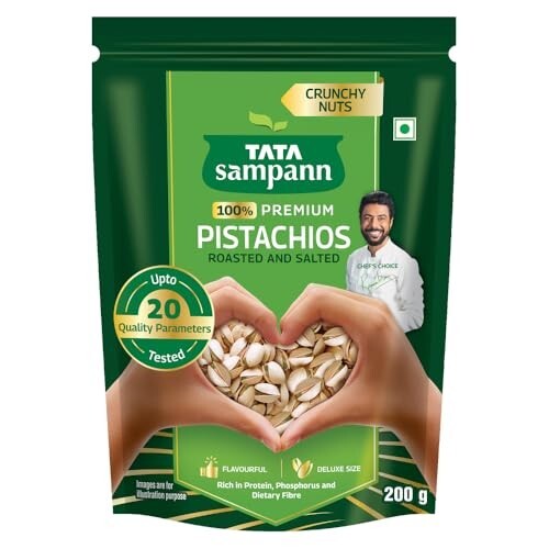 Tata Sampann Pistachios (Roasted & Salted) 200g – Buy 5 @ ₹211 Each