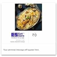 EatSure E-Gift Voucher - Flat 10% off - Redeemable On App