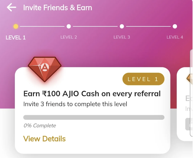 Ajio : Refer and Earn upto Rs.300 Ajio Cash on each Referral 