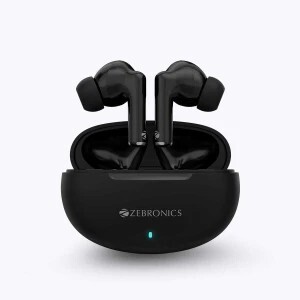 ZEBRONICS Zeb Chime R Black Bluetooth Headset (Black, True Wirele...more