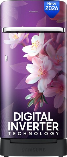 Samsung 189 L Direct Cool Single Door 5 Star Refrigerator with Base Drawer (Wild Lily Blue, RR21H2H25WB/HL)