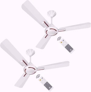 HAVELLS Ambrose| Remote Controlled|Low Noise|High Air Delivery| Upto 60% Energy Saving with 2 Year Warranty BLDC Motor 1200 W Ceiling Fan (5 Star | Pearl White Wood | Pack of 1)