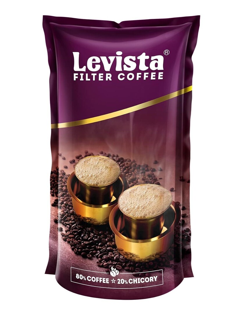 (Amazon Now) Levista Filter Coffee (500 GMS) (80% Coffee 20% Chicory)