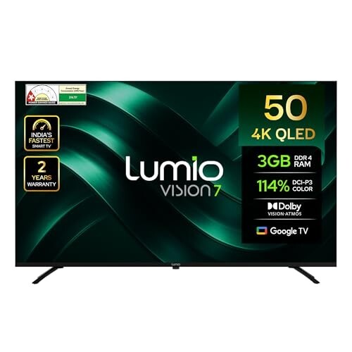 Lumio Vision 7 127 cm (50 inches) 4K Ultra-HD Smart QLED Google TV FTW2-ADSG