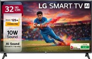 LR570 80 cm (32 inch) HD Ready LED Smart WebOS TV with Alpha5 Gen