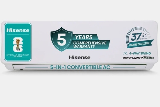 Hisense 2025 Model 1.5 Ton 3 Star Split Inverter AC ((AS-18TR4R3E...more