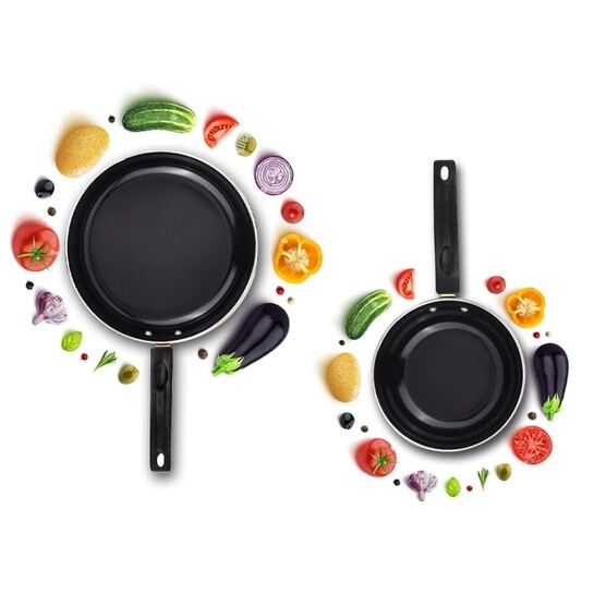 ATEVON Nonstick Duo Pack Fry Pan 1200ml and Sauce Pan 800ml Gift Set