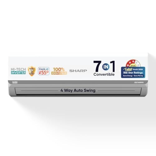 Sharp 1.5 Ton 3 Star Invertor Split AC