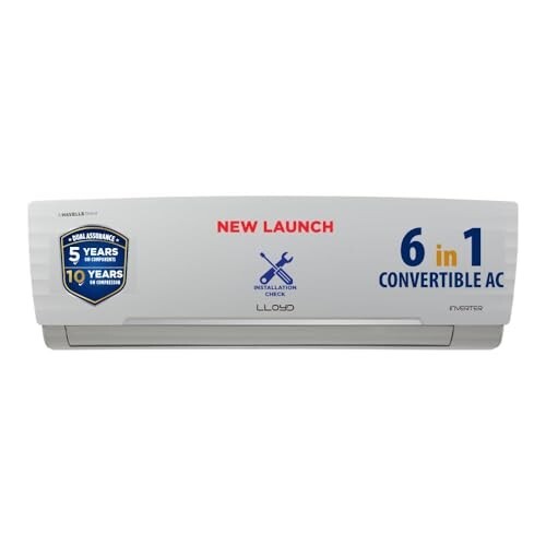 [HDFC CC EMI] Lloyd 1.5 Ton 3 Inverter Split AC – 6-in-1 Convertible, Turbo Cool, 100% Copper (GLS18I3FWGSC)