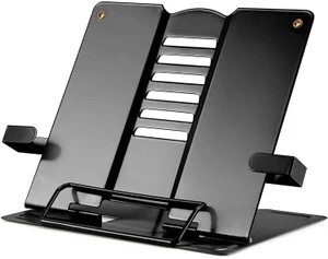 STANCRAY 1 Compartments Metal Book Stand (Black)