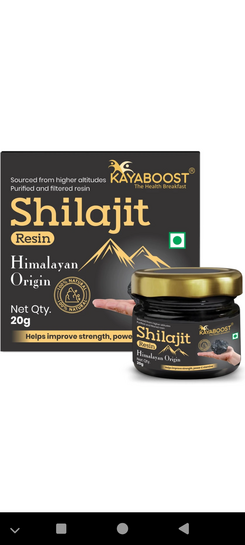 Take a look at this Pure Shilajit Resin 20g  | Boost Performance, Power, Stamina, Strength on Flipkart 