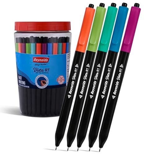 Reynolds VISTA 70 Blue Pens Pack – 0.7mm Smooth Grip Writing