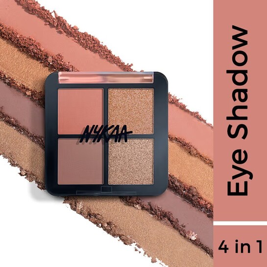 Nykaa Cosmetics Eyes On Me! 4 in 1 Quad Eyeshadow Palette - Work to Play(5gm)