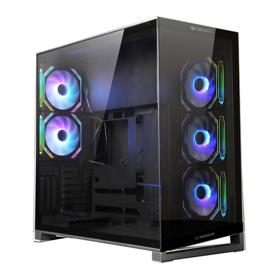 Zebronics Premium Gaming Case (Shadowcore, Black) [₹349 Coupon]