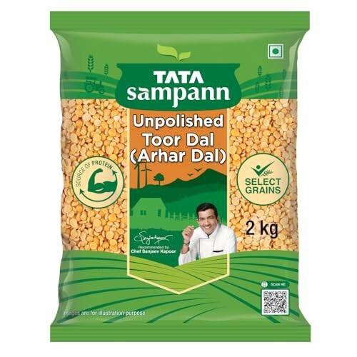 Amazon NoW- Tata Sampann unpolished Toor Dal 2 Kg