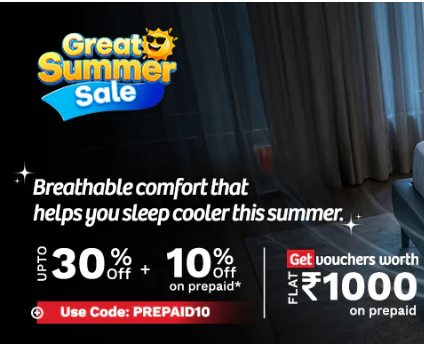 Kurlon-Great Summer Sale Upto 30% Off+10% Off on Prepaid