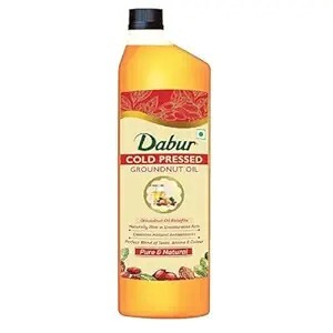 Amazon Now- Dabur Cold Pressed Groundnut Cooking Oil - 1L (Delhi available)