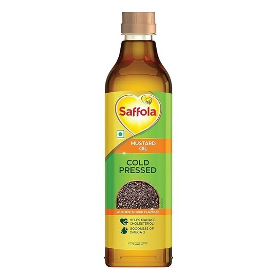 Saffola Cold Pressed Mustard Oil 1 L ( Buy 5 to get 120 cashback)