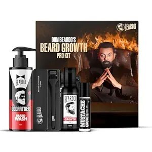 BEARDO Don’s Beard Growth Pro Kit | Complete Beard Growth & Grooming Kit for Men