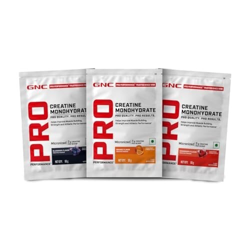 GNC Pro Performance Pure Micronized Creatine Monohydrate | 50 g| Pack of 3 