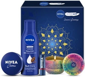 NIVEA Combo, Gift for Women, Body Lotion, Lip & Face Moisturizer