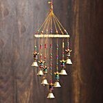 ECRAFTINDIA Handcrafted Decorative Kalash Wall/Door/Window Hanging Bells/Windchimes