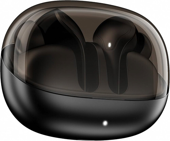 Boat Airdopes Plus 311, Glass Design, ENx Tech, Fast Charge, 50 Hrs Battery, Stream Ad Free Music via App Support Bluetooth Earbuds, TWS Ear Buds Wireless Earphones with mic (Charcoal Black) 