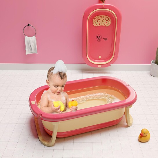 Cuppy Foldable Baby Bath Tub for 0-3 Years