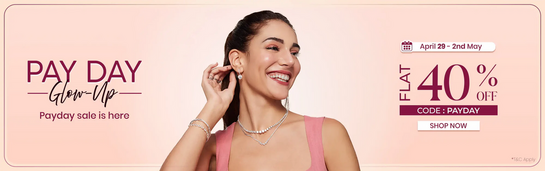 Giva - PAY DAY Glow up | FLAT 40% Off on select Silver Jewellery
