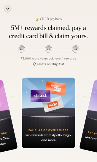 Cred - free Mangos worth 200rs and other vouchers on credit card bill payment (user specific)