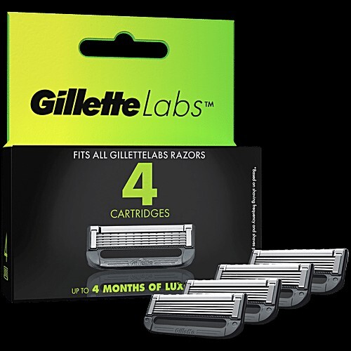 Gillette Labs Razor Shaving Blades/Cartridges - For Men, 4 pcs