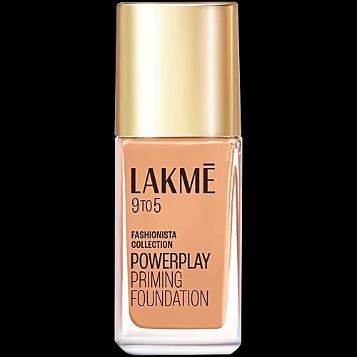 Lakme 9To5 Powerplay Priming Foundation - SPF 20, 25 ml Warm Beige
