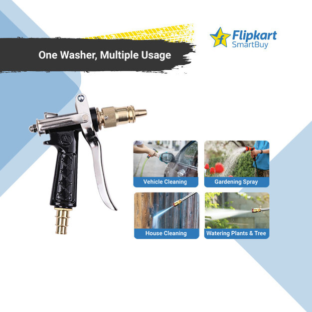Flipkart Smartbuy brass material pressure washer with variable flow/pressure at under 200 rupees
