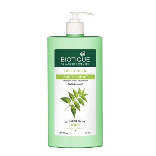 Biotique Fresh Neem Anti Dandruff Shampoo and Conditioner 650ml