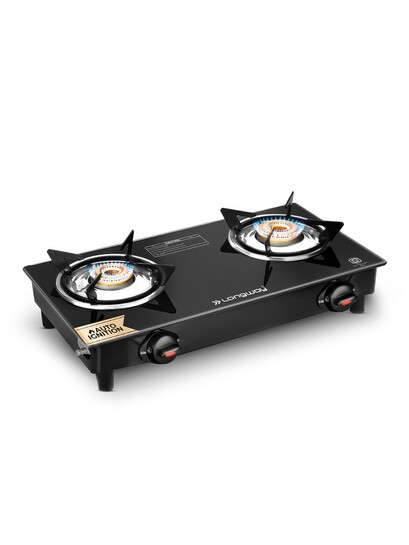 Buy Longway Furn Black 2 Burner Automatic Ignition Gas Stove - Gas Stove for Unisex 36399297 | Myntra