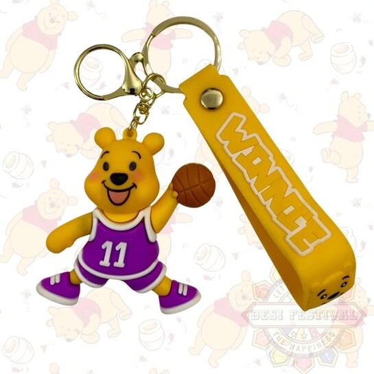 Cute 3D Keychain | Keyring & Quirky Bag Charm | Hard Silicone, Unbreakable | Travel Essential | Kids Friendly | Strap & Bag Hook