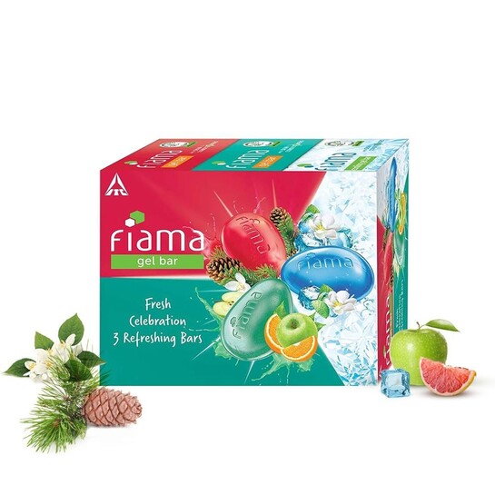 Fiama Gel Bathing Bar Fresh Celebration 375g (125g - Pack of 3)
