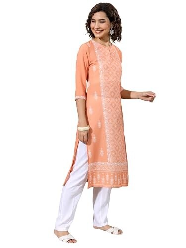 Vishudh Women's Kurta | Regular Fit | Trendy Ethnic Top for Everyday Comfort [Select Size - S]