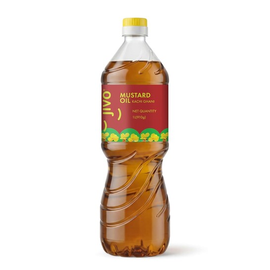 Jivo mustard oil 4l + rice bran oil 1 l @ 779 [Get ₹120 Cashback - ₹899 -₹120 = 779] 